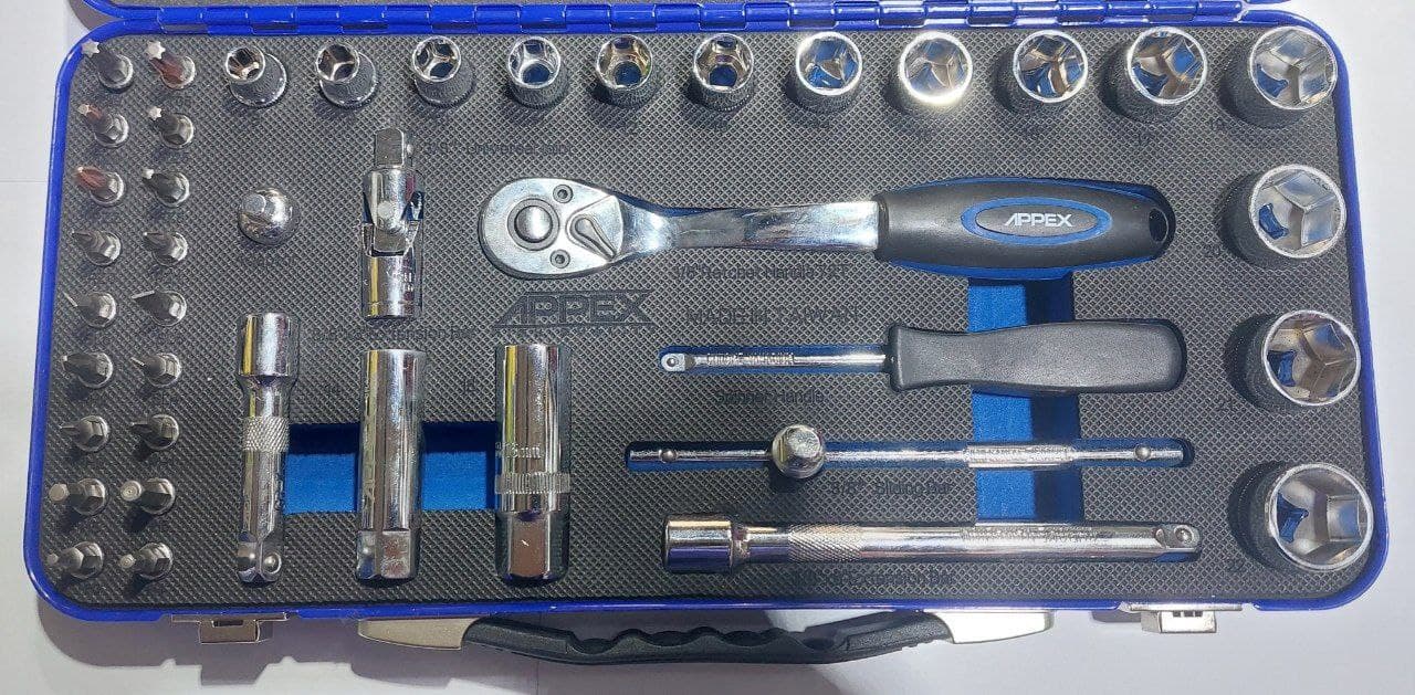جعبه بکس 3/8 درایو 42 پارچه اپکس مدل 1542 ساخت تایوان — تصویر ۴
