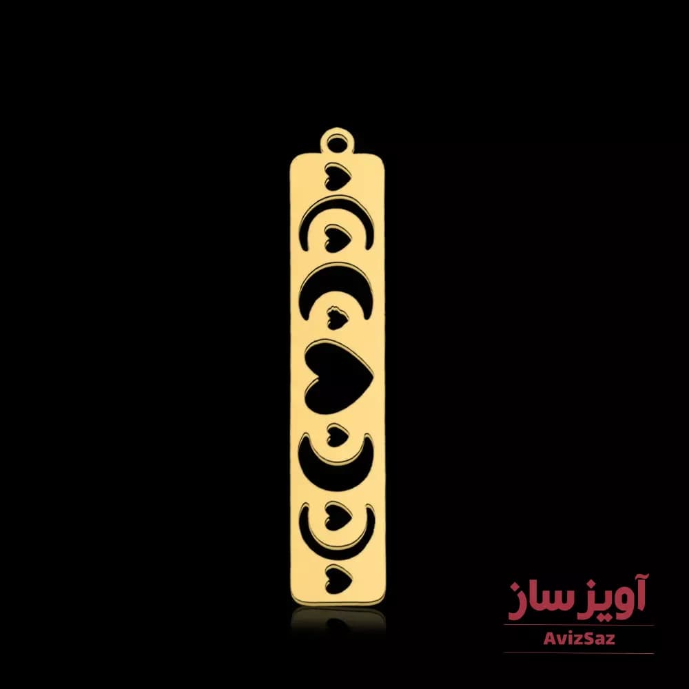 گردنبند ماه و قلب کد 101500