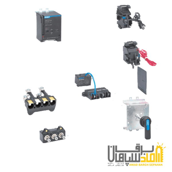 رله آندر ولتاژ جهت کلید اتوماتیک MCCB، چینت CHINT با 400-630 آمپر حرارتی-مغناطیسی 220VAC برای کلیدهای سری NXMS