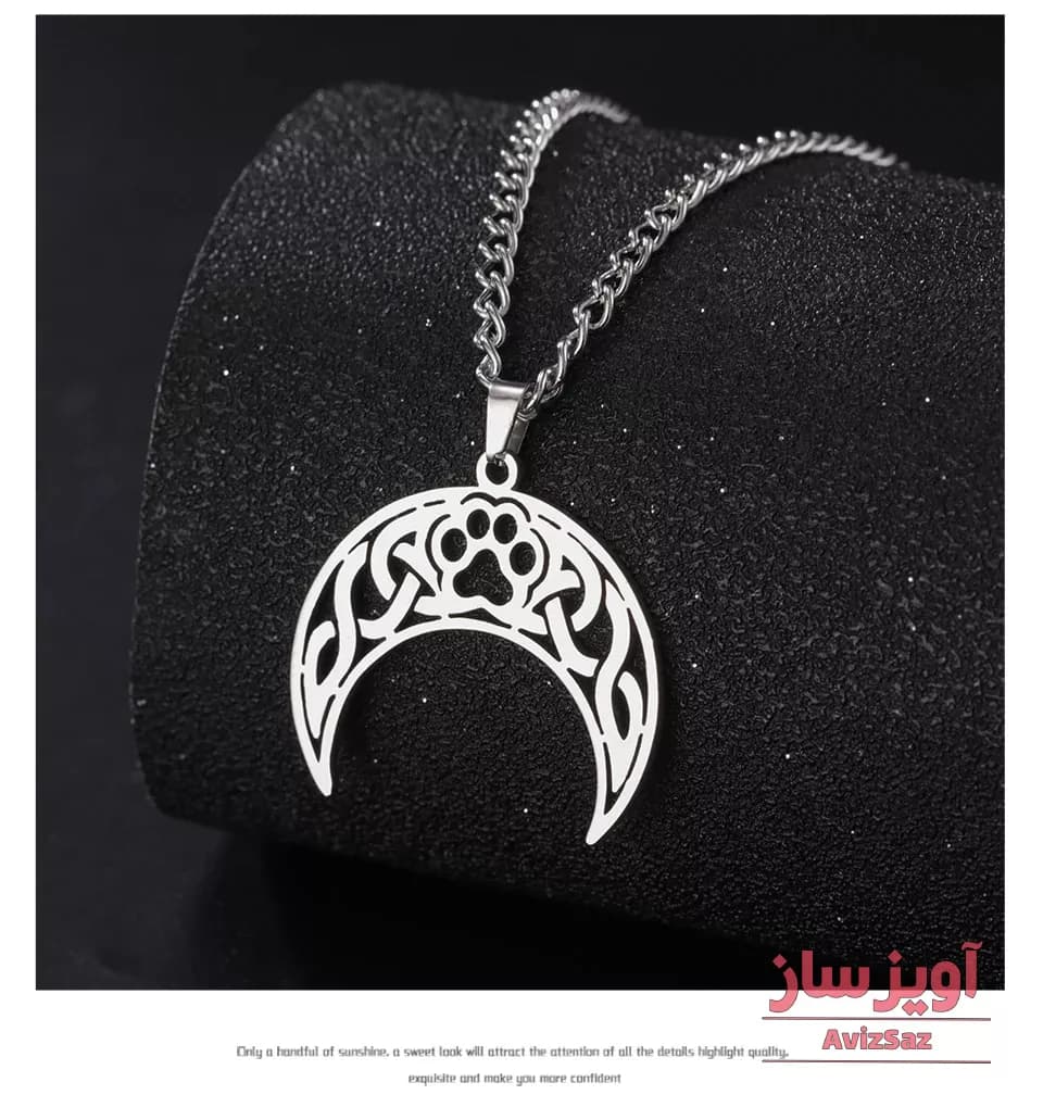 گردنبند پنجه و ماه و گره کد 101493