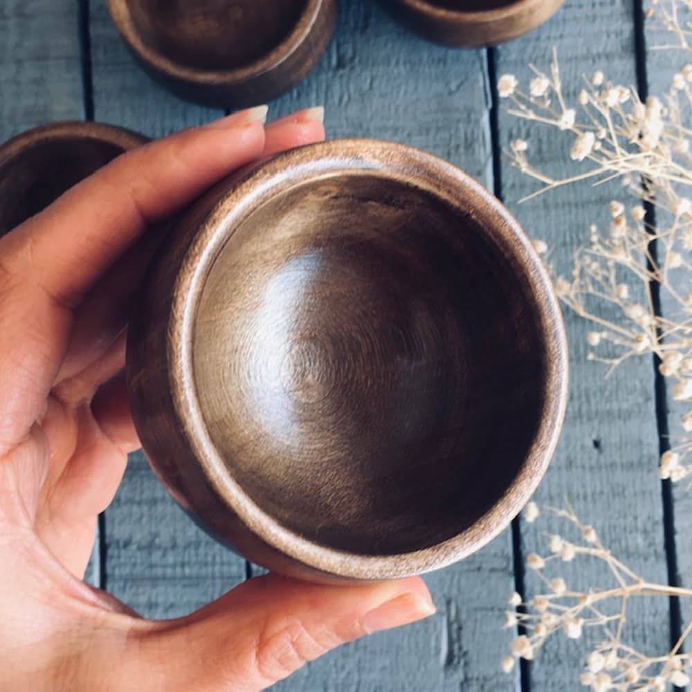 کاسه چوبی آجیل خوری کد374 — تصویر ۲