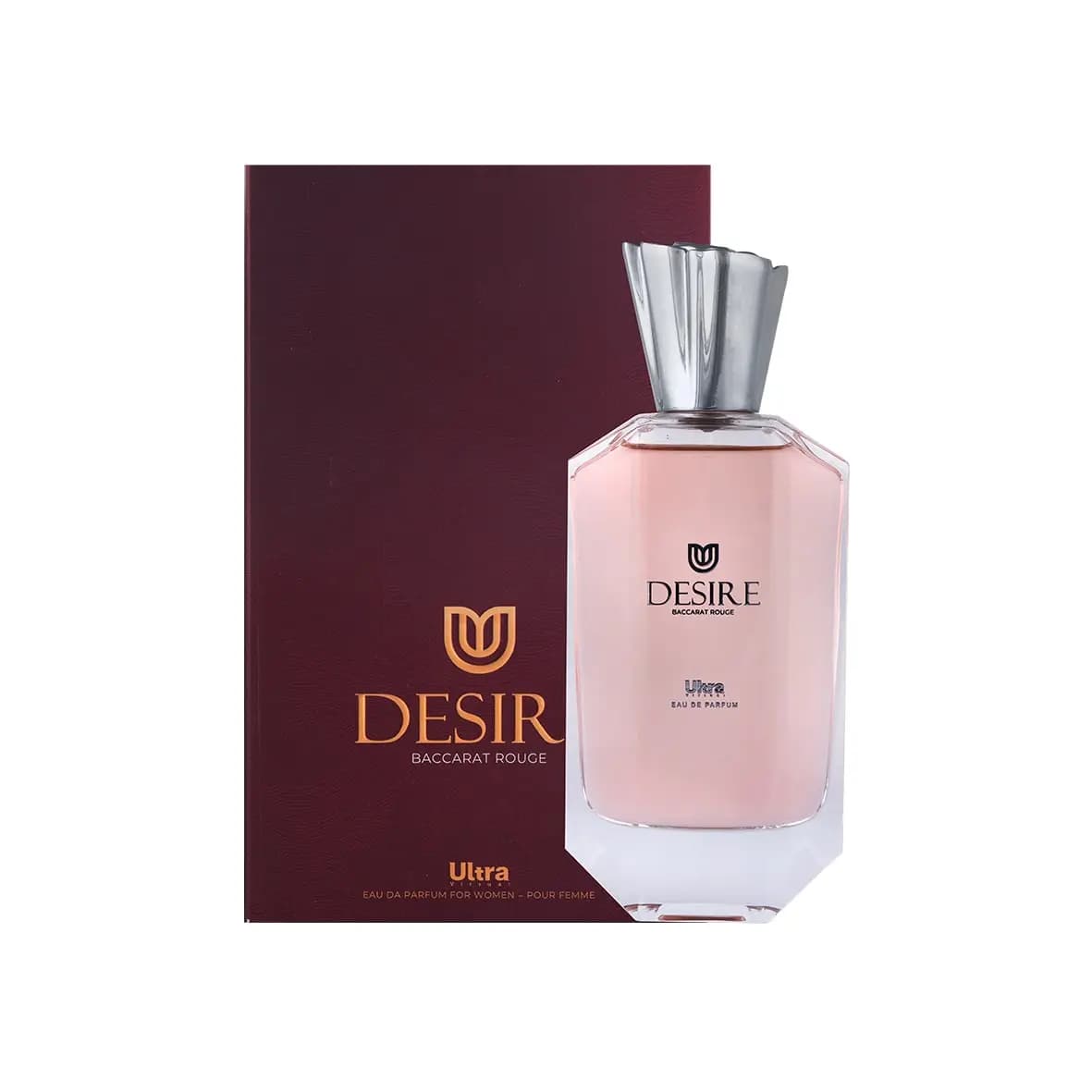 پرفیوم اولترا ویرچوآل مدل Desire حجم 100 میلی لیتر – رایحه Baccarat Rouge