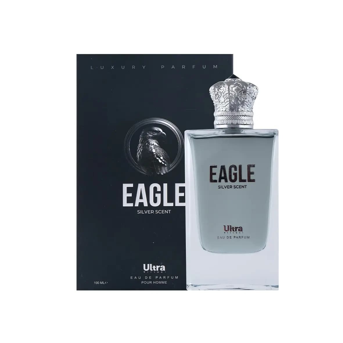 پرفیوم مردانه اولترا ویرچوآل مدل Eagle حجم 100 میلی لیتر – رایحه Silver Scent