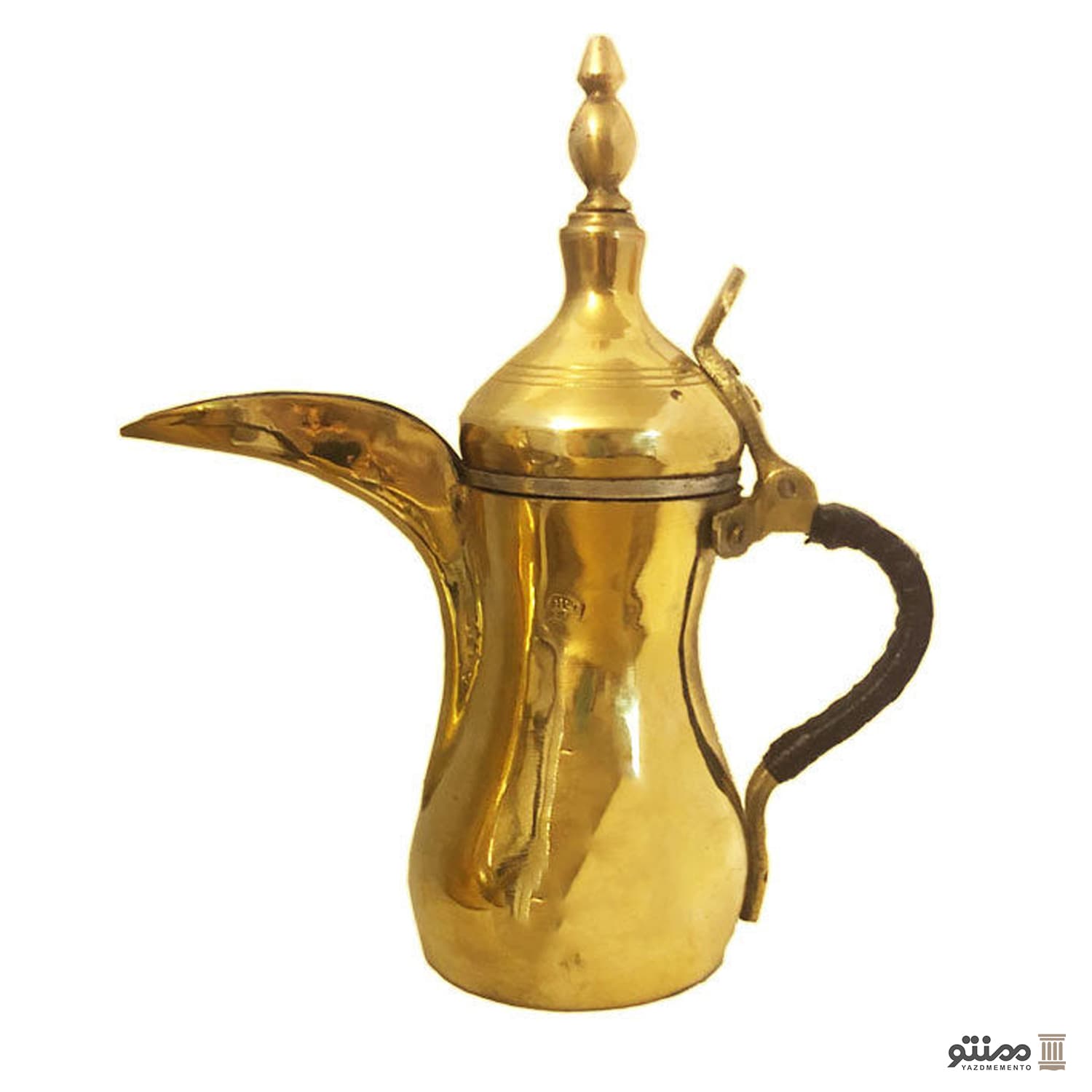 دله عربی قهوه جوش برنجی هندی مدل طرح دار