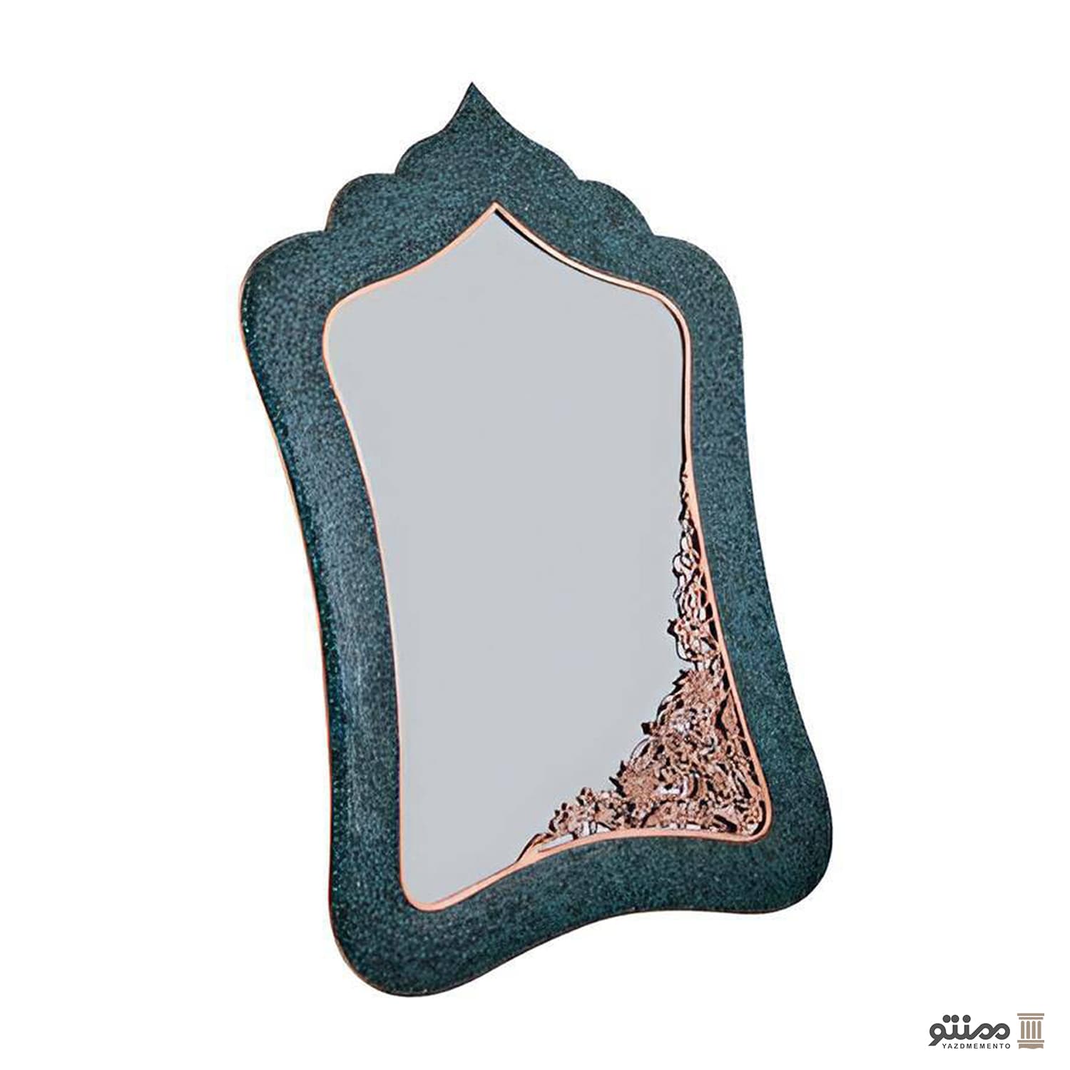 آینه فیروزه کوبی آقاجانی مدل مستطیل 5 ارتفاع 68 — تصویر ۳