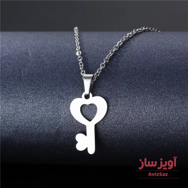 گردنبند کلید قلب کد 101401