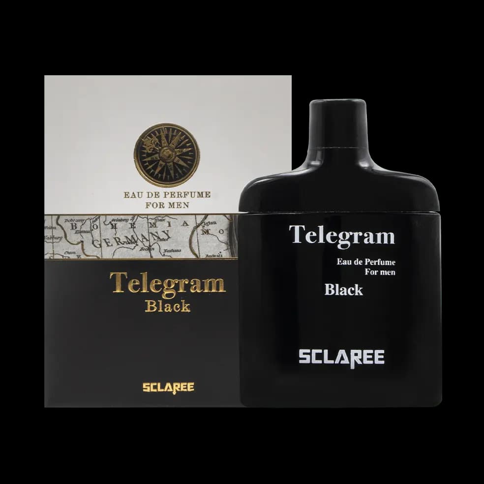 ادوپرفیوم مردانه اسکلاره مدل Telegram Black حجم 85 میلی لیتر – رایحه Terre d Hermes – توقف تولید