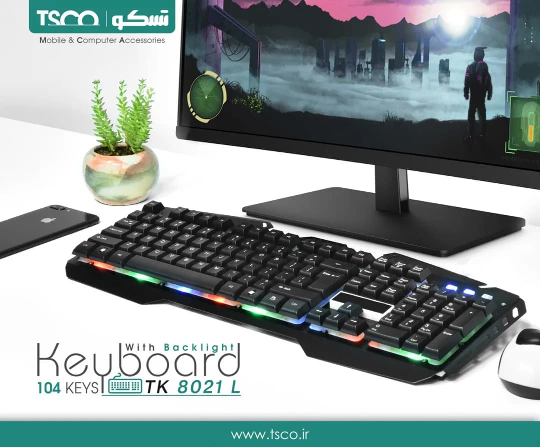 کیبورد گیمینگ تسکو TK 8021L — تصویر ۷
