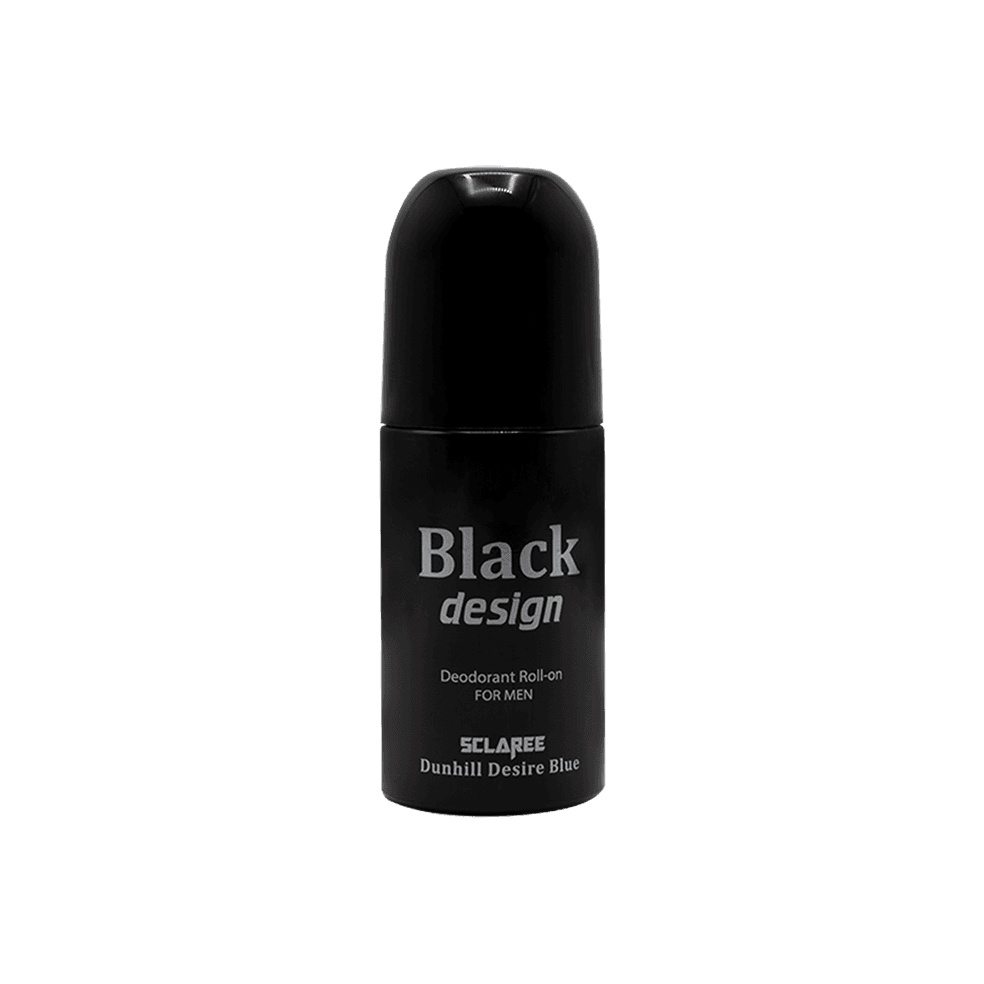 مام رول ضد تعریق مردانه اسکلاره مدل Black Design حجم 60 میلی لیتر – رایحه Dunhill Desire Blue