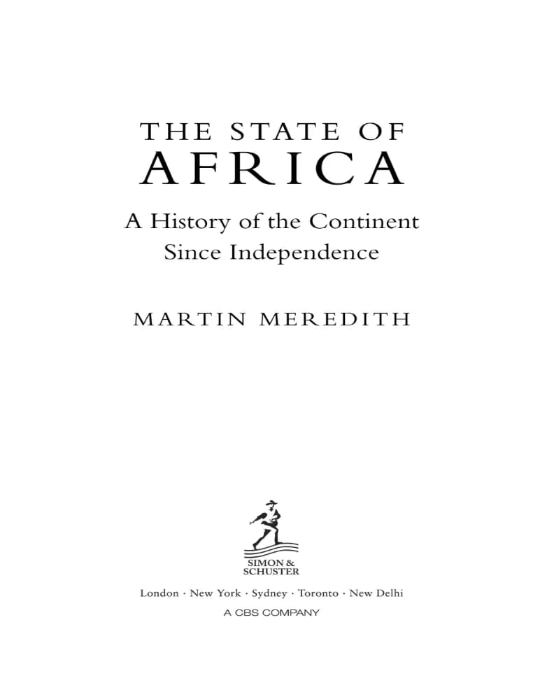 کتاب The State of Africa (وضعیت آفریقا: تاریخ این قاره از زمان استقلال) نسخه انگلیسی PDF | مارتین مردیت