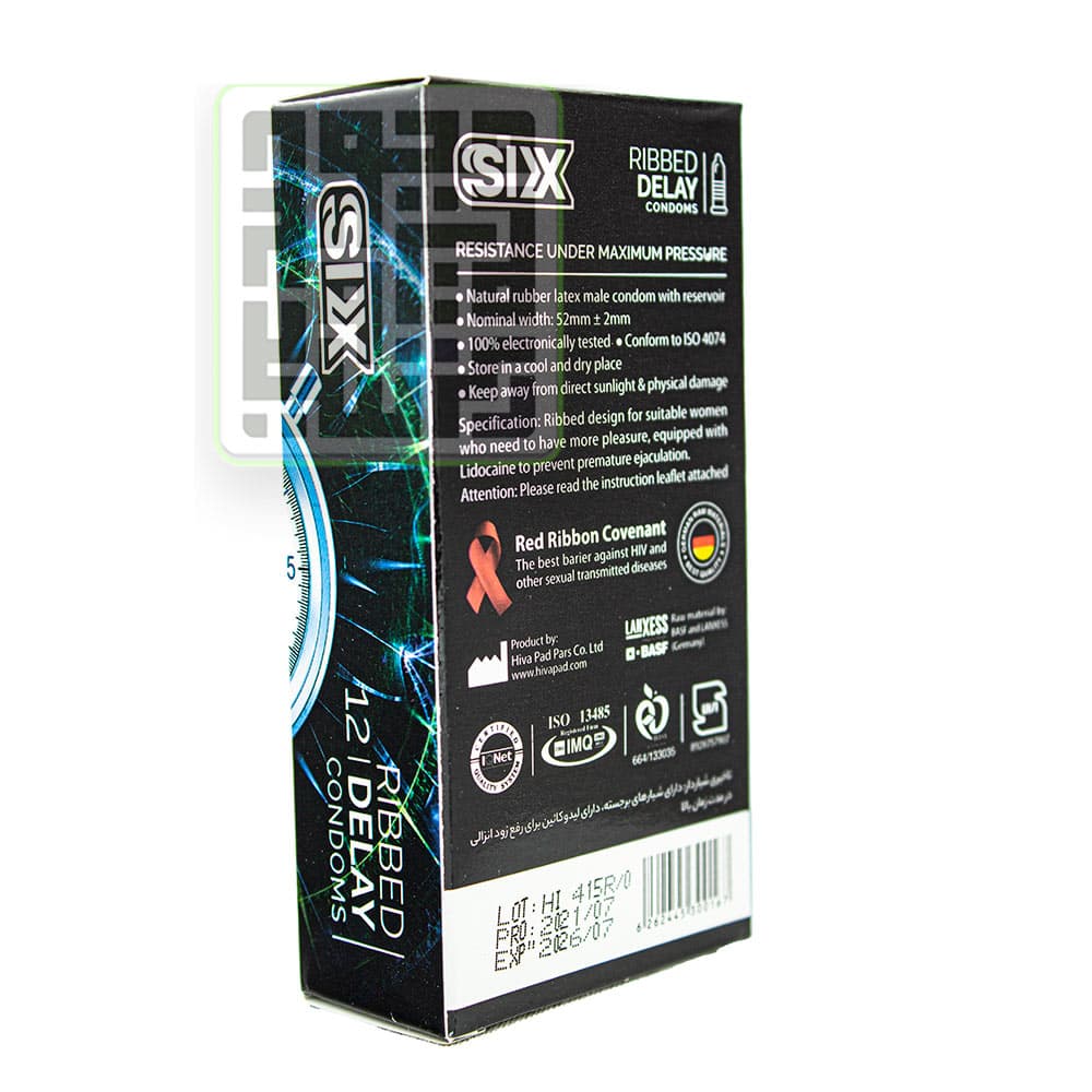 کاندوم سیکس مدل RIBBED DELAY تأخیری شیاردار بسته 12 عددی — تصویر ۳