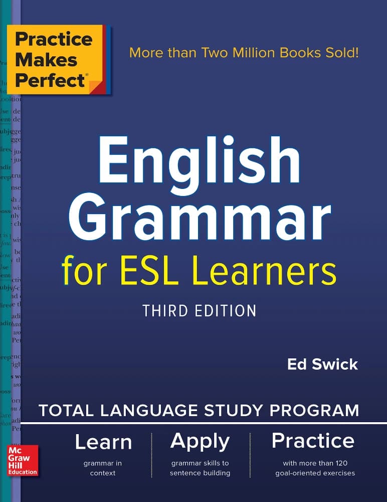 کتاب English Grammar for ESL Learners (گرامر زبان انگلیسی برای زبان‌آموزان ESL) نسخه انگلیسی PDF