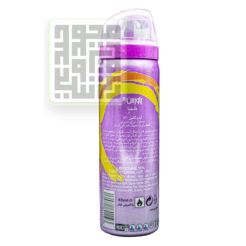 اسپری تاخیری پاورمن دلتا مدل لیمو Limon حجم 65 میل — تصویر ۵