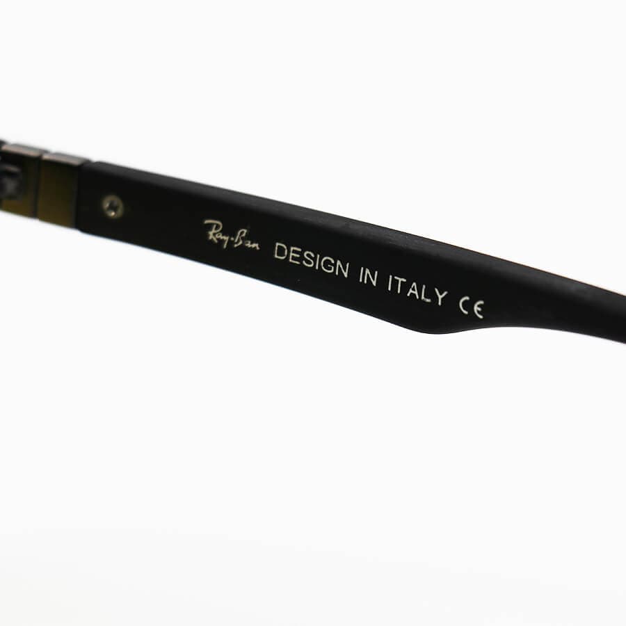 عینک دید در شب پلاریزه Ray-Ban با فریم رنگ مشکی مات، شکل مربعی و لنز زرد رنگ مدل P5102 — تصویر ۷