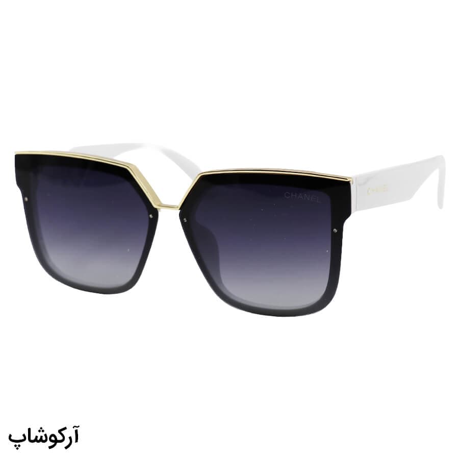 عینک آفتابی CHANEL با فریم هاوانا، شکل مربعی، دسته کالباسی و لنز قهوه‌ای سایه روشن و پلاریزه مدل P6809 — تصویر ۸