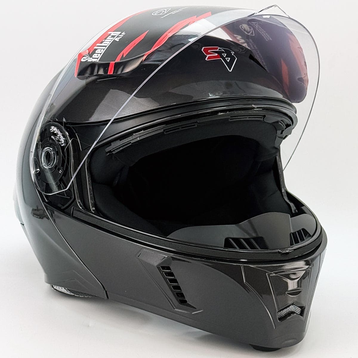 کلاه کاسکت فک متحرک استیل برد مدل Predator کد 2376 — تصویر ۴