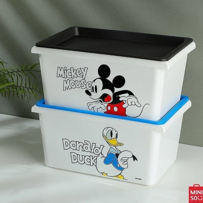 باکس در دار مینیسو، مدل MINISO Mickey Mouse Collection Storage Case with Lid، میکی موس — تصویر ۳