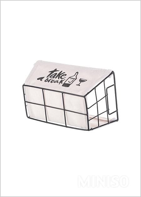 باکس نظم دهنده مینیسو، مدل MINISO Iron Storage Basket S، طرح بطری، سایز اسمال/ فلزی — تصویر ۲