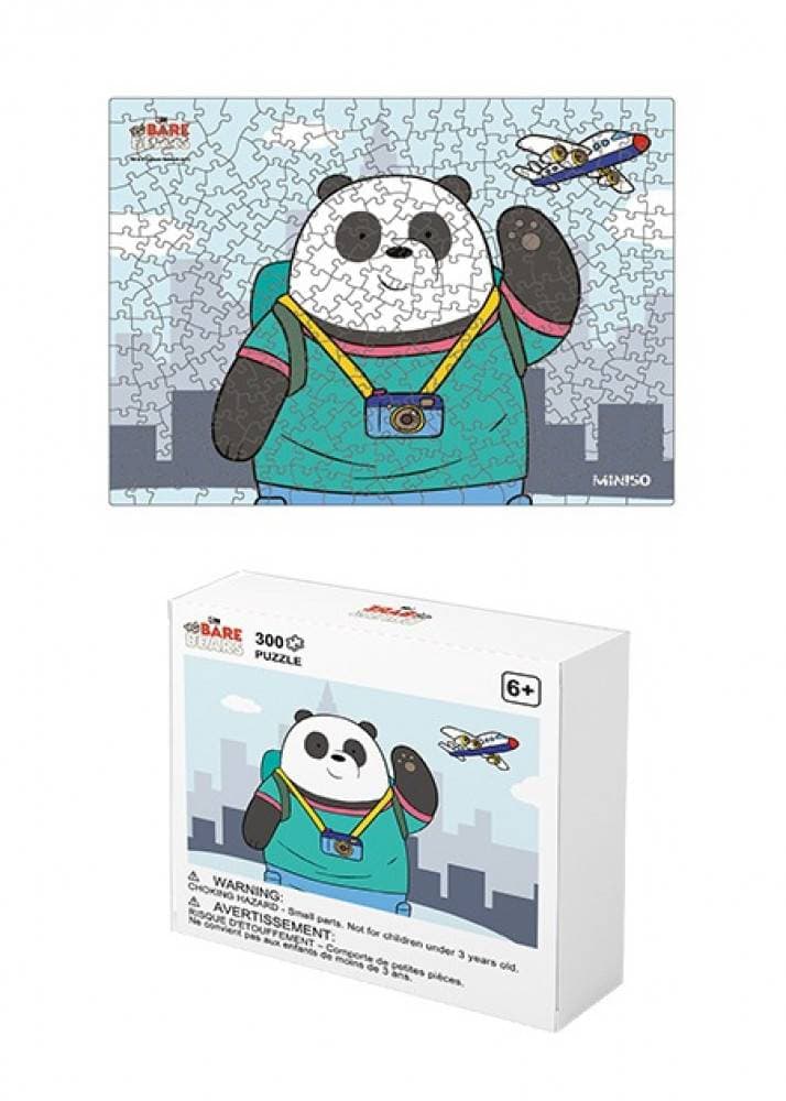 پازل مینیسو، مدل Miniso We Bare Bears 4.0 Go Traveling Pieces Puzzle (Panda)، پاندا، 300 تیکه، 38×30,5 سانتی متر
