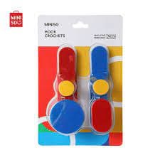 قلاب (هوک) مینیسو، مدل MINISO AU Geometry Series Hooks ، لگو، رنگبندی، 4 عدد