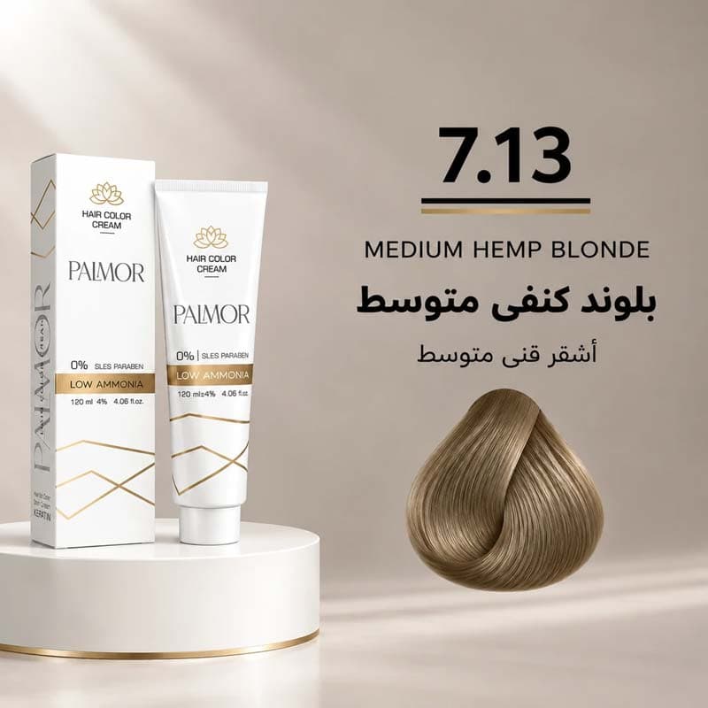 رنگ مو پالمور 7.13 | بلوند کنفی متوسط — تصویر ۲
