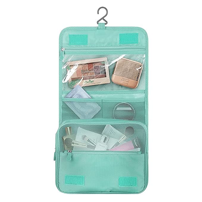 کیف مسافرتی (نظم دهنده چمدان) مینیسو، مدل Miniso Foldable Portable Toiletry Organizer Bags Waterproof Cosmetic Pouch – Green، سبز، 15×21×24سانتی متر — تصویر ۲