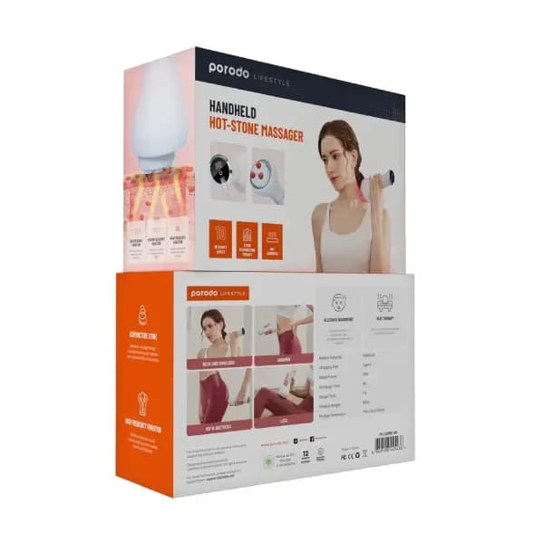 ماساژور سنگ داغ دستی پرودو مدل Porodo Handheld Hot-Stone Massager PDLSAMRC — تصویر ۴