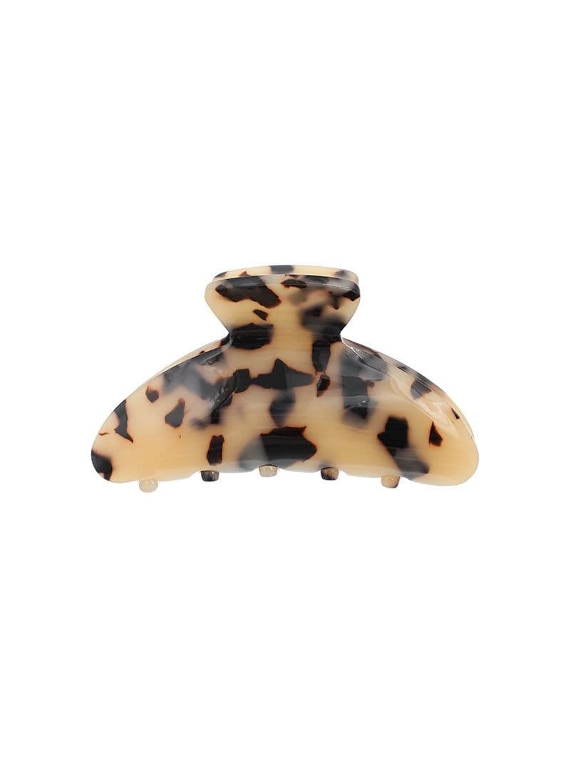 کلیپس مینیسو مدل Tortoiseshell Acetate Hair Claw Clip، قهوایی/بژ، 9 سانتی متر