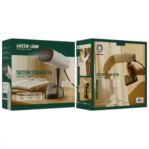 اتو بخار و بخارشوی لباس گرین لاین مدل Green Lion Suction Steam Ultra Garment Steamer — تصویر ۵