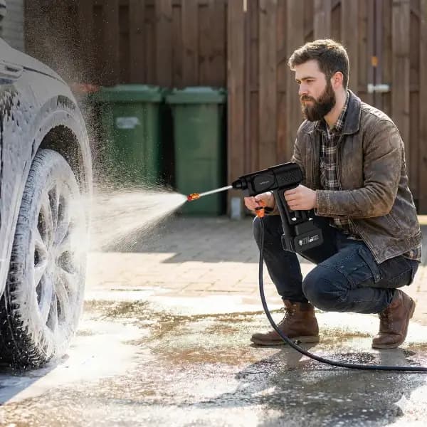 کارواش شارژی گرین لاین مدل Green Lion 21V Cordless Pressure Wash Gun CX240 — تصویر ۴