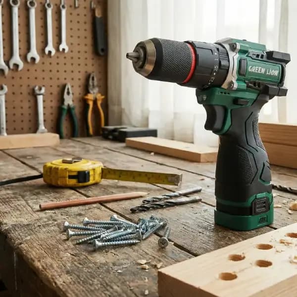 دریل چکشی شارژی گرین لاین مدل Green Lion GD-15 Pro Drive Cordless Hammer Drill — تصویر ۷