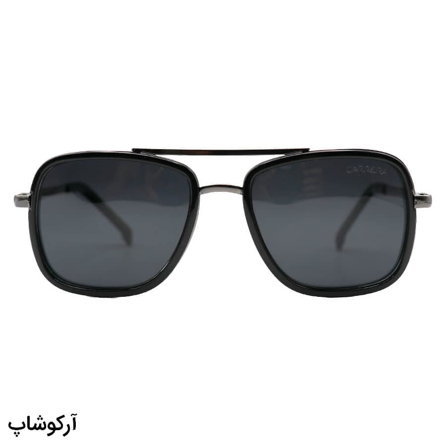 عینک آفتابی کاررا با فریم شکل مربعی، رنگ مشکی و نوک مدادی و لنز دودی و پلاریزه مدل C426 — تصویر ۳