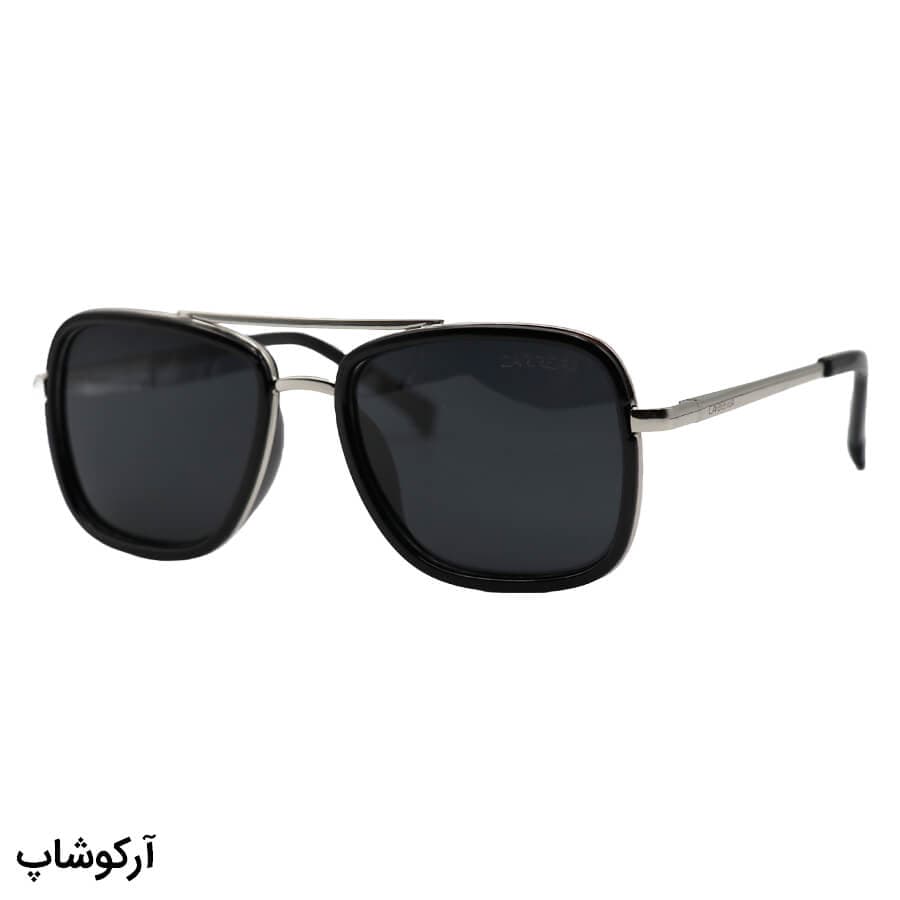عینک آفتابی Carrera با فریم شکل مربعی، رنگ قهوه‌ای و طلایی و لنز قهوه‌ای تیره و پلاریزه مدل C426 — تصویر ۹