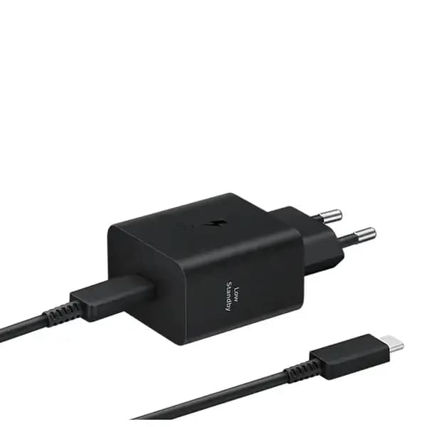 شارژر اصلی تایپ سی 45 وات همراه با کابل 5 آمپر 1.8 متر سامسونگ مدل Samsung EP-T4511-2Pin