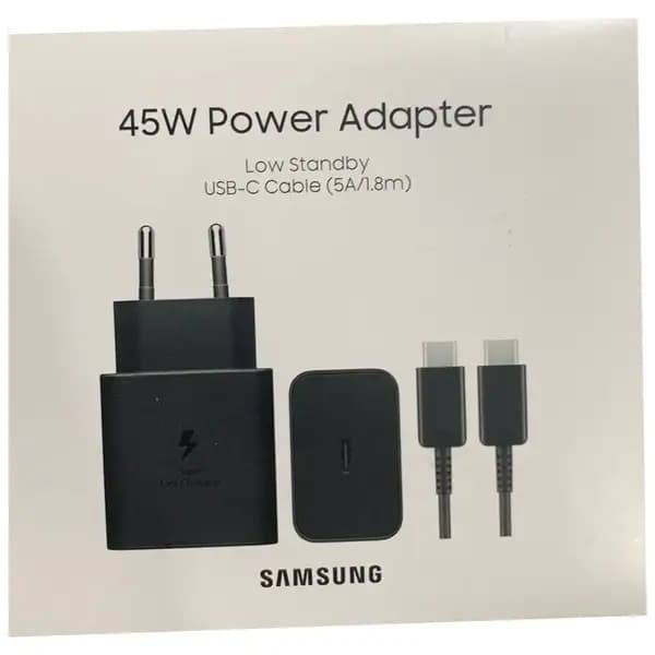 شارژر اصلی تایپ سی 45 وات همراه با کابل 5 آمپر 1.8 متر سامسونگ مدل Samsung EP-T4511-2Pin — تصویر ۵