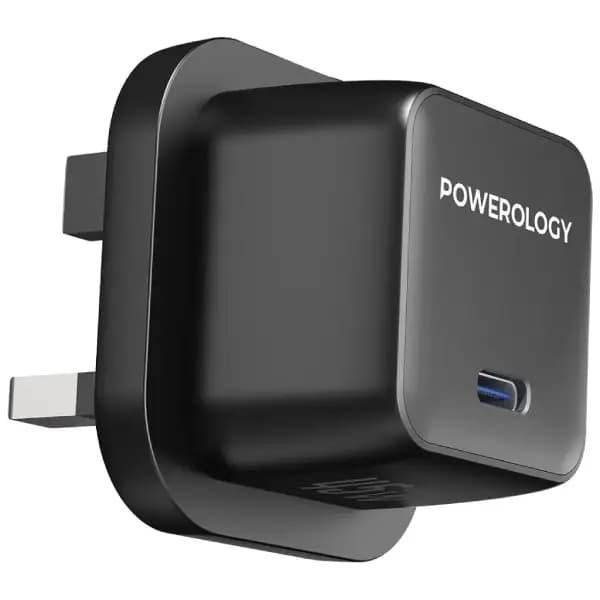 شارژر دیواری 45 وات پاورولوژی مدل Powerology QX 45W Pocket-Sized GaN Adapter