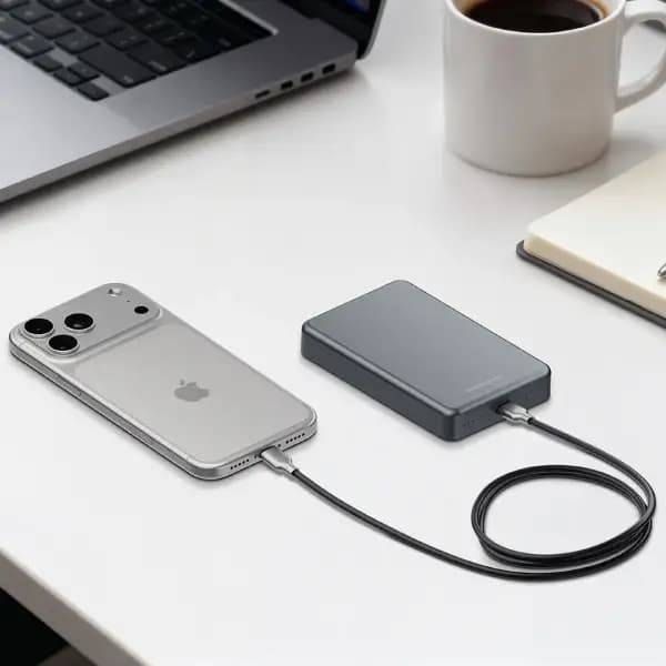 پاوربانک 10000 هزار 25 وات مگ سیف پاورولوژی مدل Powerology Blanc25 10000mAh MagSafe — تصویر ۶