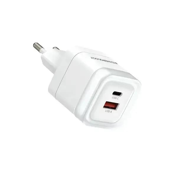 شارژر دیواری 35 وات 2 پورت پاورولوژی مدل Powerology Lunex Series Dual-Port Fast Charger — تصویر ۲