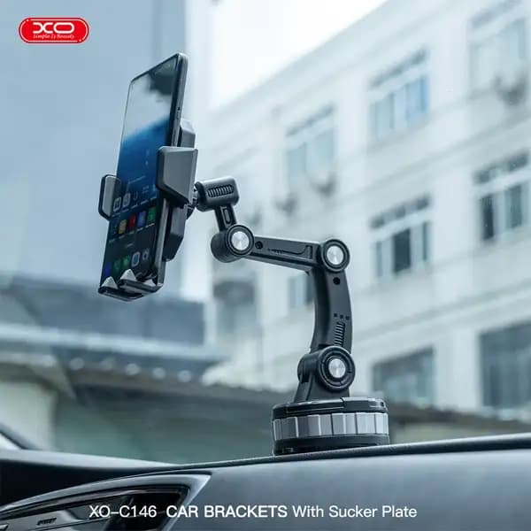 هولدر و نگهدارنده چرخشی گوشی موبایل داخل خودرو ایکس او مدل XO C146 Gravity Car Holder with Suction Cup — تصویر ۶