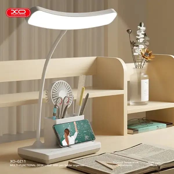 چراغ مطالعه و چراغ خواب شارژی ایکس او مدل XO OZ11 3 Color Multi Speed Pencil Table Lamp with Night Light — تصویر ۶