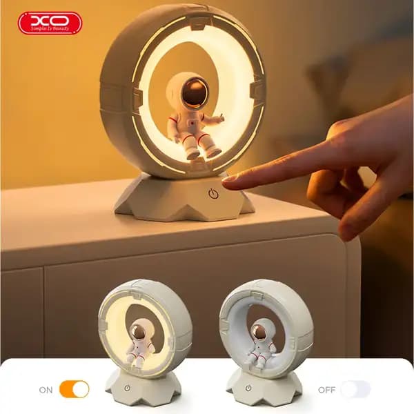 چراغ خواب فانتزی شارژی طرح فضانورد ایکس او مدل XO LED lamp OZ12 astronaut 1200mAh — تصویر ۵