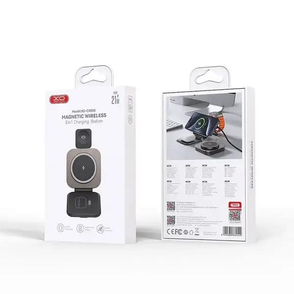 هولدر و نگهدارنده و شارژر وایرلس 15 وات ایکس او مدل XO CX035 15W Wireless Charger Holder — تصویر ۵