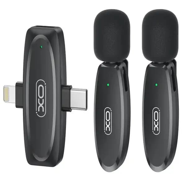 میکروفون بی سیم تایپ سی و لایتنینگ ایکس او مدل XO MKF10 Type-C + Lightning Wireless Microphone