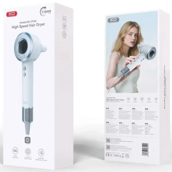 سشوار 1600 وات ایکس او مدل XO CF45 EU Smart High Speed Hair Dryer — تصویر ۴