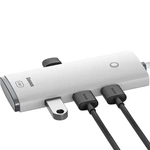 هاب تایپ سی 4 پورت با کابل 1 متر بیسوس مدل Baseus Lite Series Type-C Hub Adapter BS-OH031 WKQX030402 — تصویر ۵