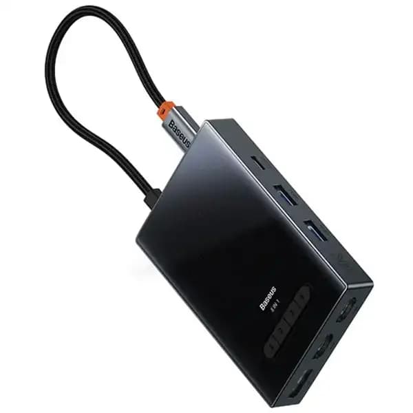 هاب تایپ سی 8 پورت بیسوس مدل Baseus Focus Series 8 Port Type-C Hub Adapter OH082
