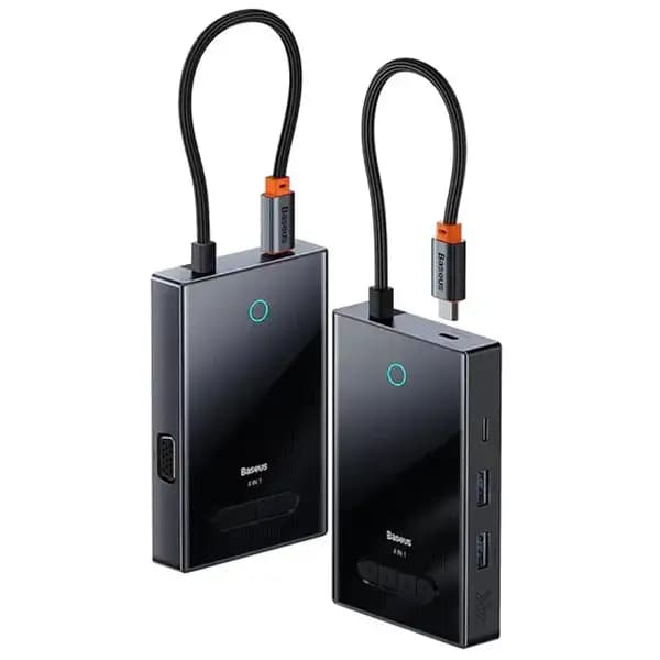 هاب تایپ سی 8 پورت بیسوس مدل Baseus Focus Series 8 Port Type-C Hub Adapter OH082 — تصویر ۲