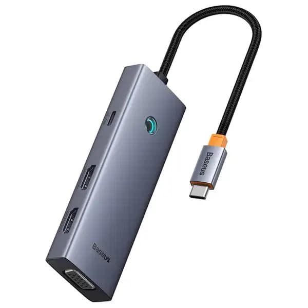 هاب تایپ سی 7 پورت بیسوس مدل Baseus 7 in 1 Triple-Display Hub BS-OH117 — تصویر ۲