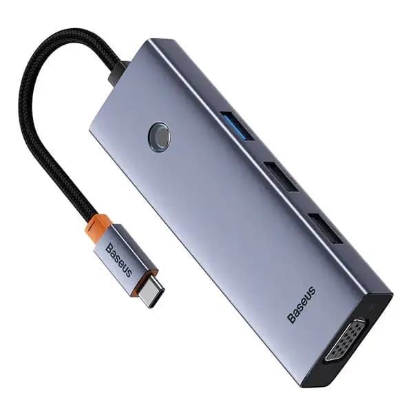 هاب تایپ سی 7 پورت بیسوس مدل Baseus 7 in 1 Triple-Display Hub BS-OH117 — تصویر ۵