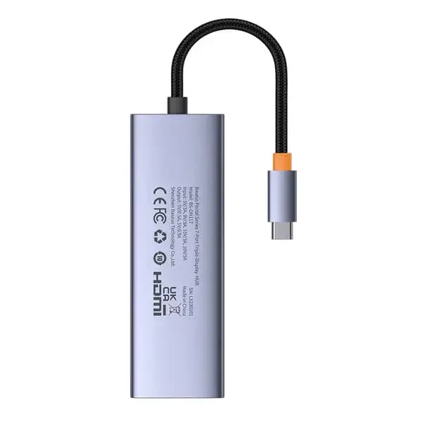 هاب تایپ سی 7 پورت بیسوس مدل Baseus 7 in 1 Triple-Display Hub BS-OH117 — تصویر ۳